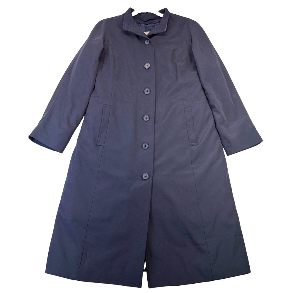 STAN HERMAN FOR US AIRWAYS Twin Hill Women's Navy Blue Coat 2R Removable Liner